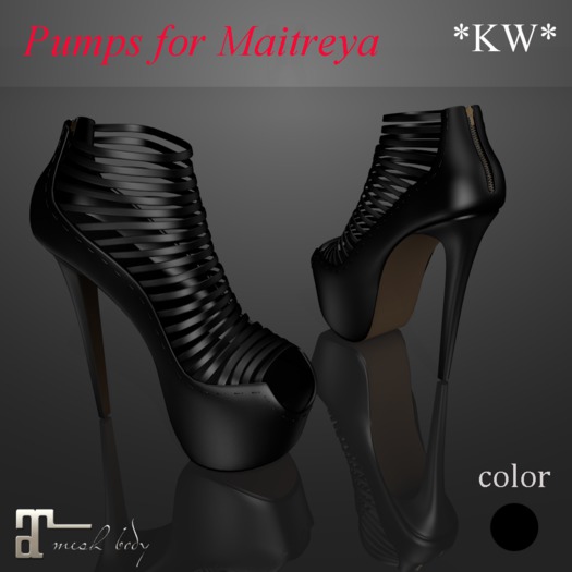 *KW* Pumps for Maitreya (Black)