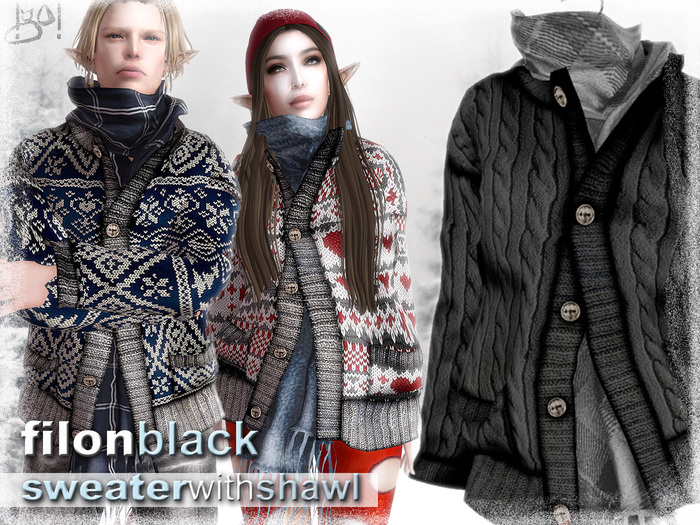 !gO! Sweater Filon - black