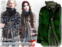 !gO! Sweater Filon - green.red