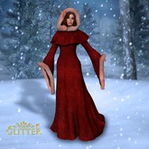 *GLITTER* ELLE GOWN & PANTS MESH PURE WHITE