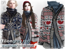 !gO! Sweater Filon - grey.red