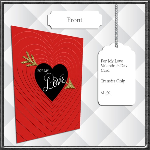 ~FS~ For My Love Valentine's Day Card
