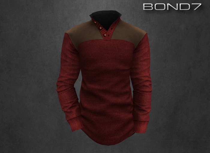 *BOND7* V-neck Longsleeve (Black)