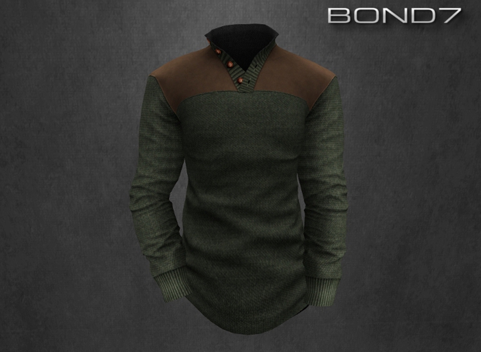 *BOND7* Lumberjack Sweater (Olive)
