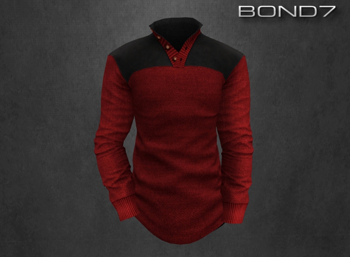 *BOND7* V-neck Longsleeve (Black)