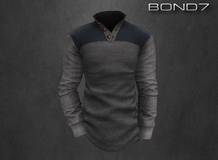 *BOND7* Lumberjack Sweater (Wolf Grey)