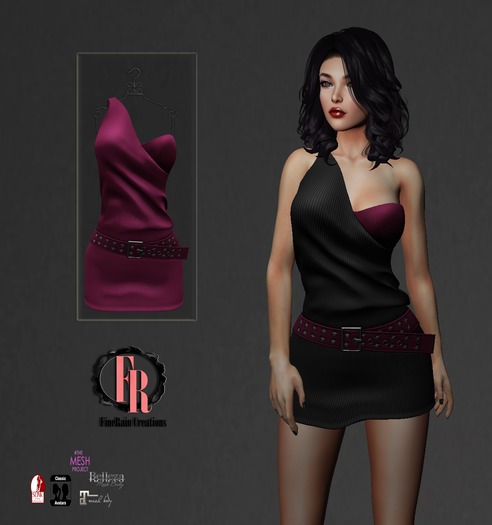 :: FineRain Creations.Vera Dress Pink