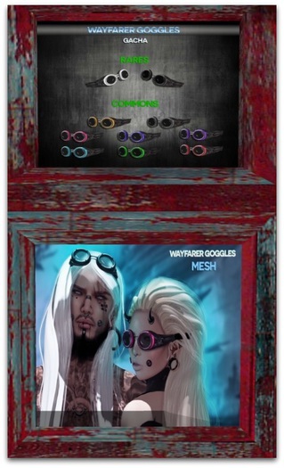 Obscure - Wayfarer Goggles - Blue