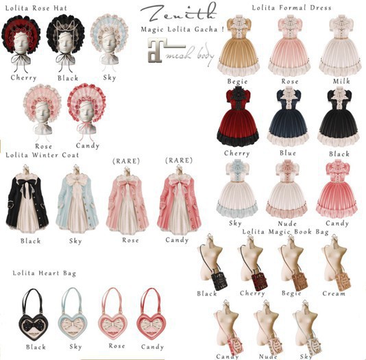 =Zenith=Lolita Magic Book Bag (Begie) -Rigged