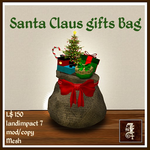 *IOLAIR* Santa Claus gifts Bag Mesh Box