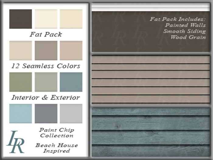 Paint Chip Collection- Beach House Inspiration- Fat Pack