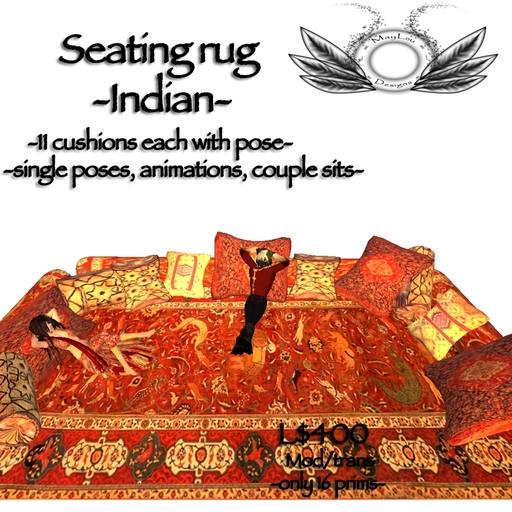 Indian seating rug