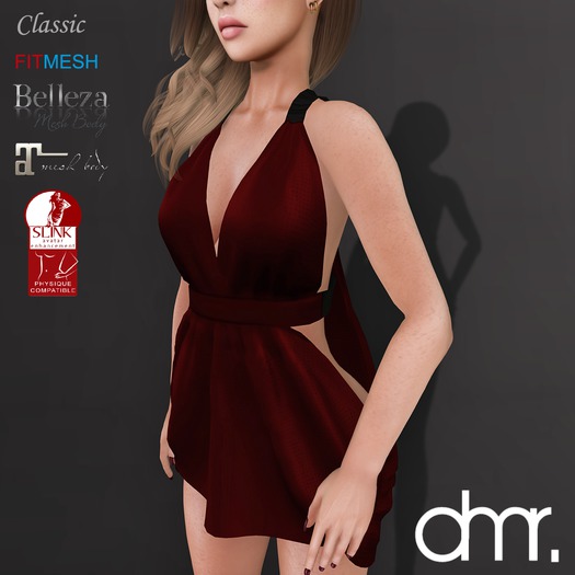 [DR] Shirt Long Fashion  Red Basic  ::Mesh ::