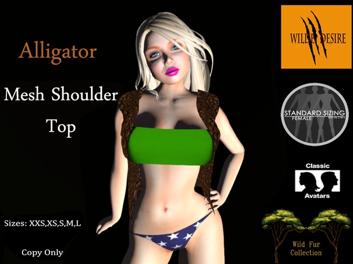 Alligator Shoulder Top