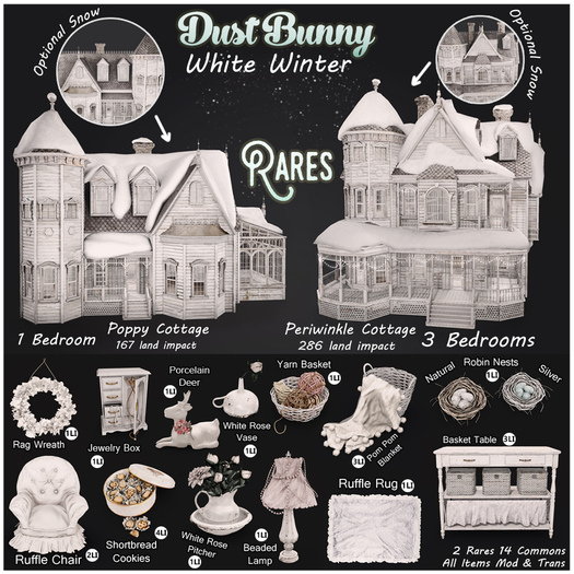 dust bunny . robin nest . silver . boxed