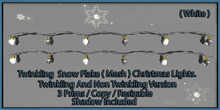 Twinkling  White mesh lights ( No Bow )