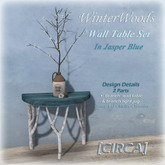 [CIRCA] - "WinterWoods" - Wall Table Set - In Jasper Blue