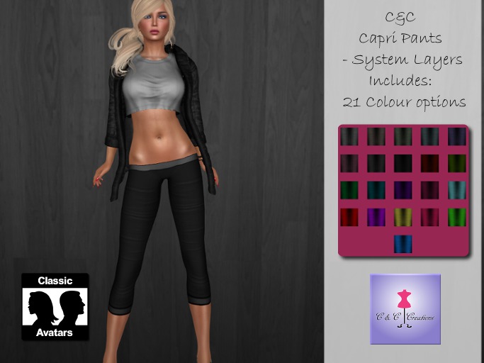 *C&C* Capri Pants (21 colours) - Classic System Layers