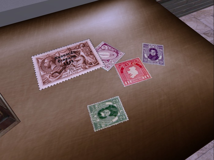 Stamps from O'hare by Viollinda