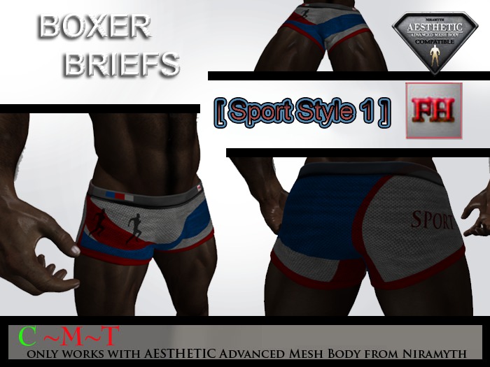 [FH] Boxer Briefs - Sport Style1 - NIRAMYTH (BAG)