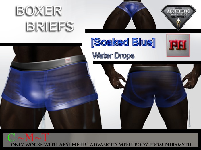 [FH] Boxer Briefs - Soaked Blue - NIRAMYTH