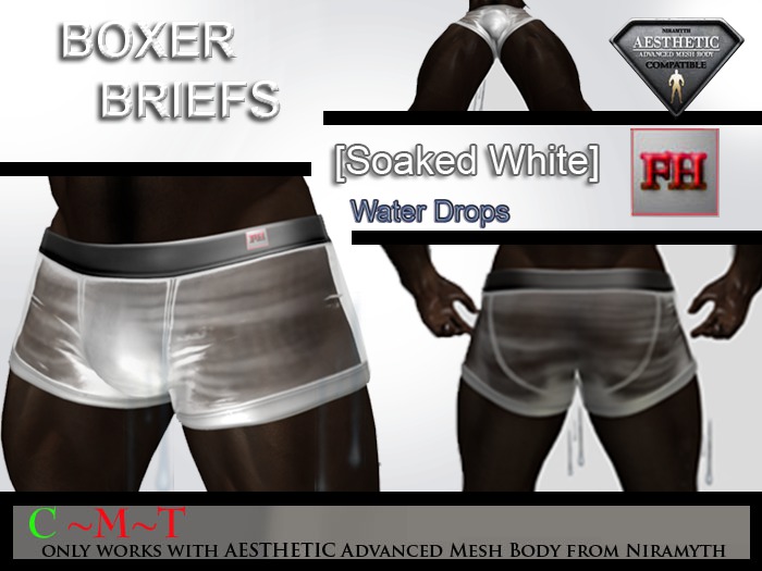 [FH] Boxer Briefs - Soaked White - NIRAMYTH