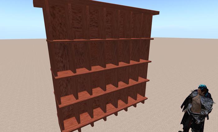 Double sided shelves 6 prim mesh