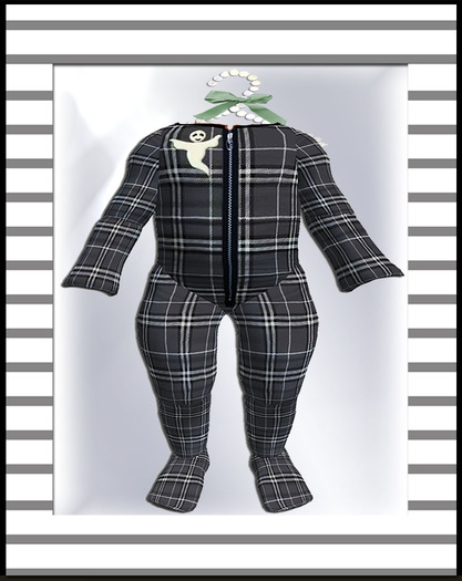 Pat A Kake! Grey Plaid Ghost