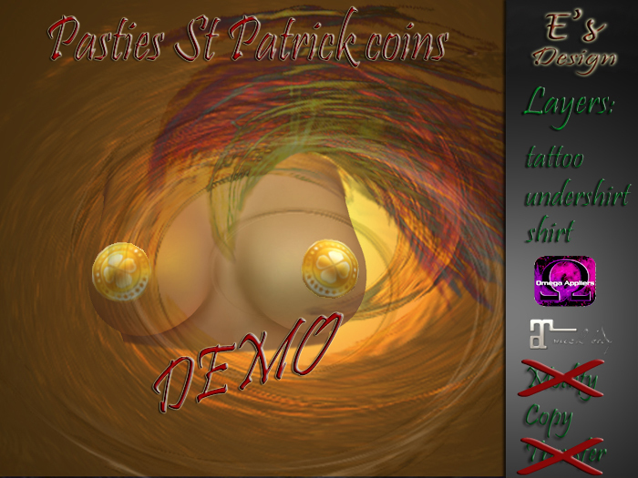 Pasties St Patrick coins DEMO E's Design