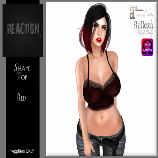 .REACTION. Shaye Top RED