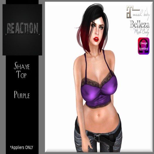 .REACTION.  Shaye Top PURPLE
