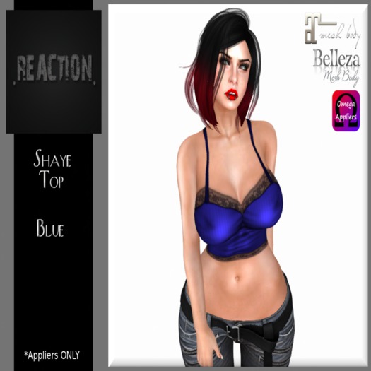 .REACTION.  Shaye Top BLUE