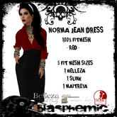 BLASPHEMIC - NORMA JEAN DRESS - RED