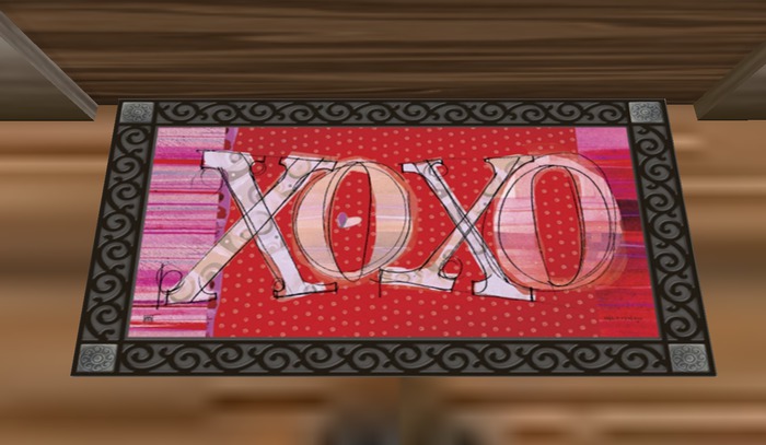 Valentine DoorMat   xoxo