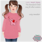 {V*Y} Cozy Sweater - Chevron Elephant