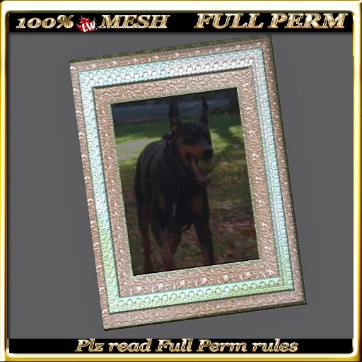 LW_ 3 Piece Mesh Frame Black Marble