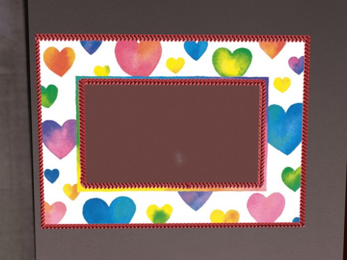 Heart Rainbow Love Frame