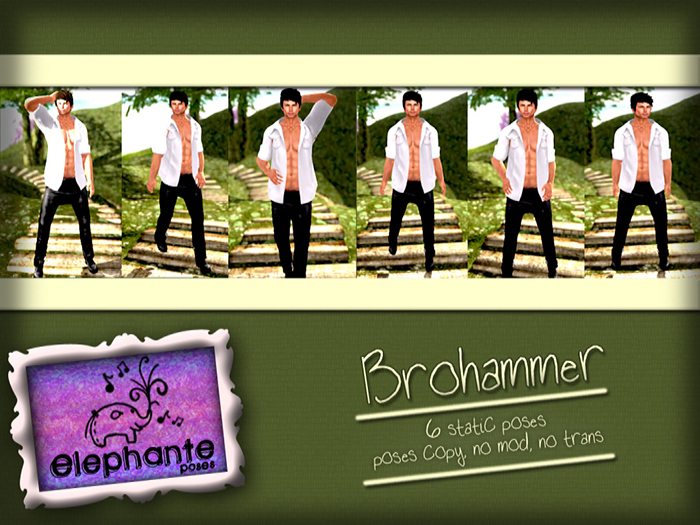 //elephante poses// Brohammer