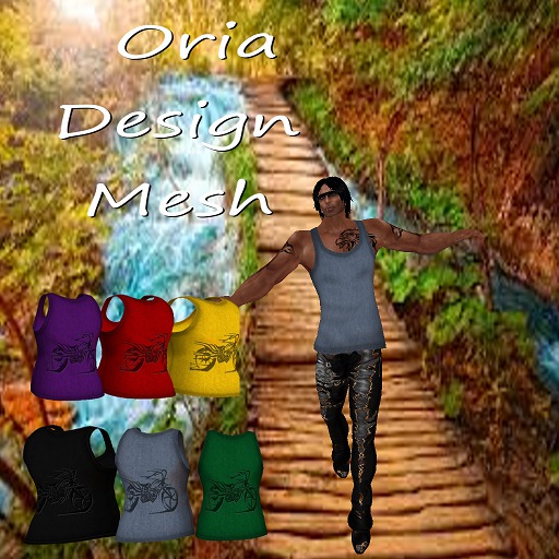 Oria Design - Biker Tank Top Blue