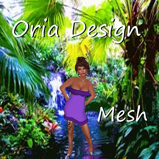Oria Design - Strapless Mini Dress Purple