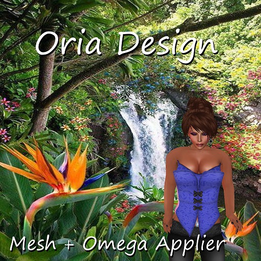 Oria Design - Top & Corset Blue