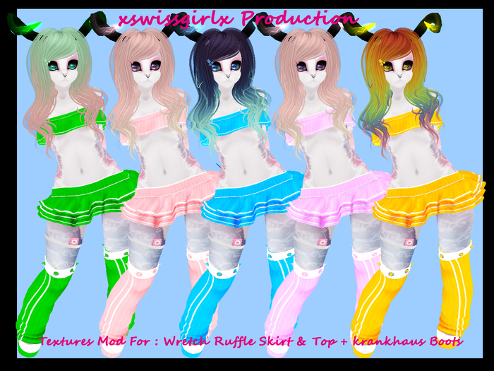 Textures Mod For : Wretch Ruffle Skirt & Top + krankhaus Boots