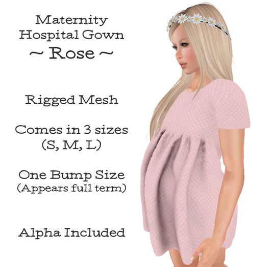 Maternity Hospital Gown - Yellow