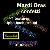 Mardi Gras confetti Alpha textures