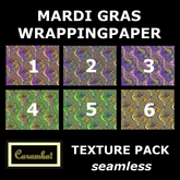 Mardi Gras wrappingpaper texture pack