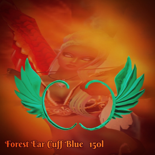 Forest Quenn ear cuff Blue