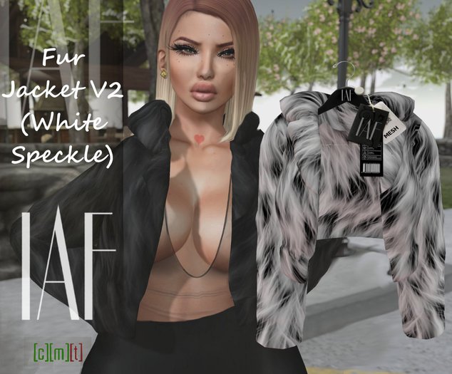 IAF Fur Jacket V2 (White Speckle)