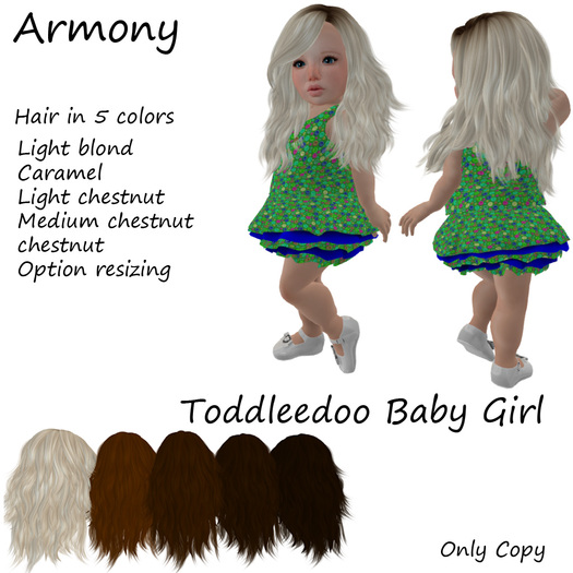 Toddleedoo Hair Armony Blond DEMO