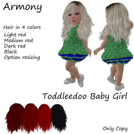 Toddleedoo Hair Armony Black