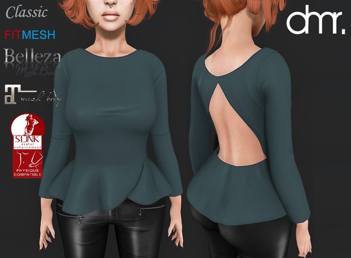 [DR] Shirt Executive My Teal  ::Mesh::